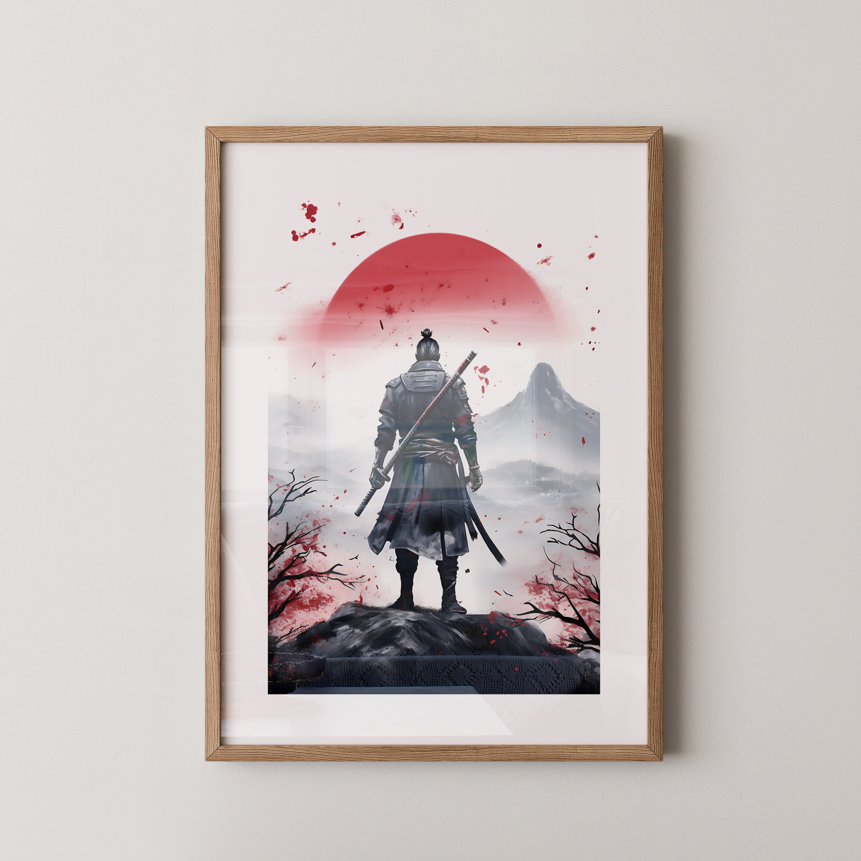 Krieger Silhouette Sonnenaufgang