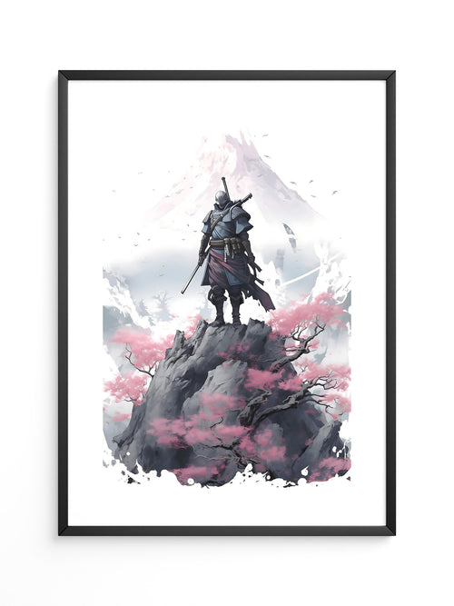 Samurai Berg Kirschblüte