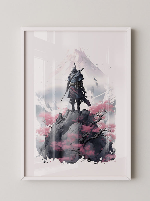 Samurai Berg Kirschblüte