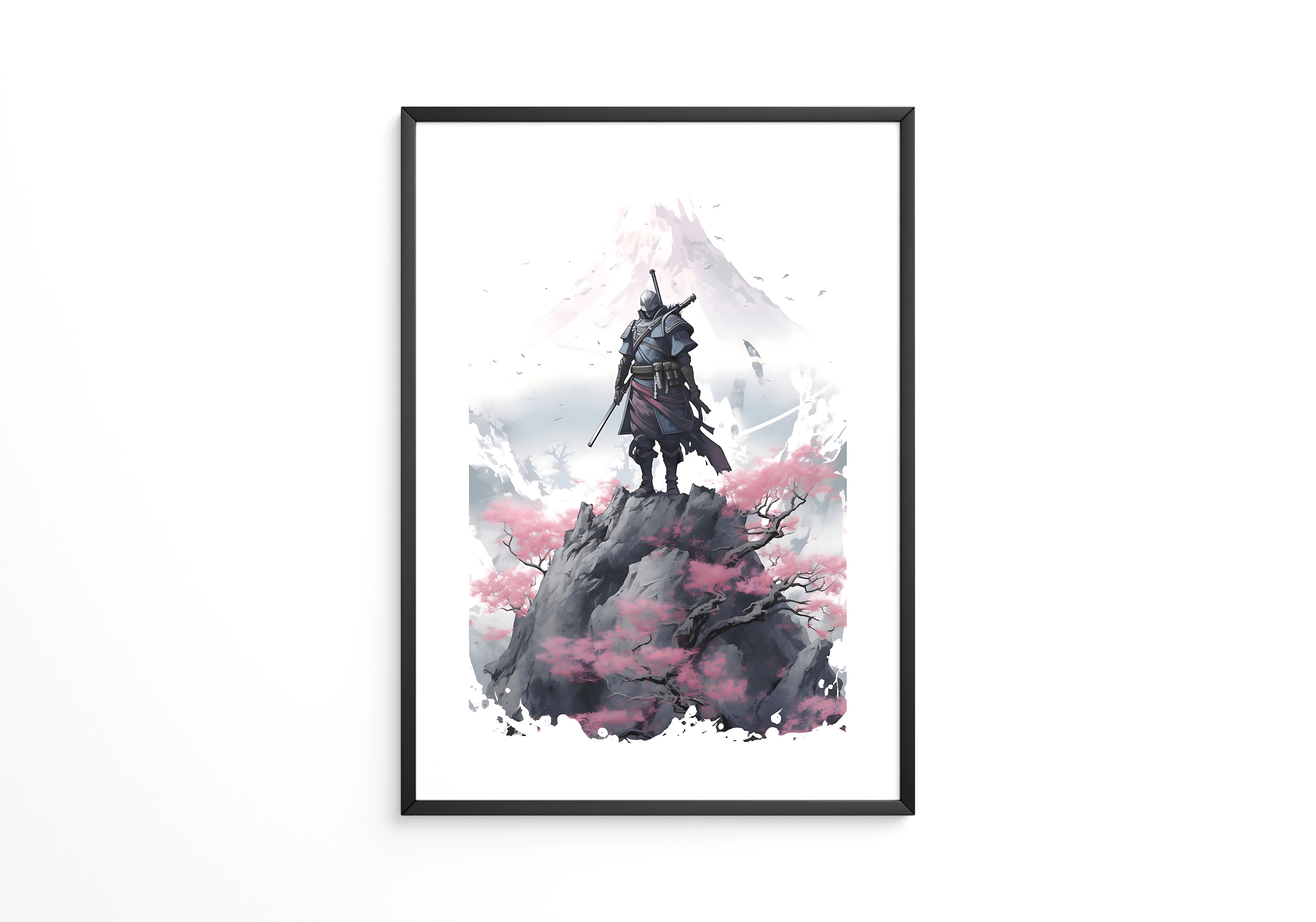 Samurai Berg Kirschblüte