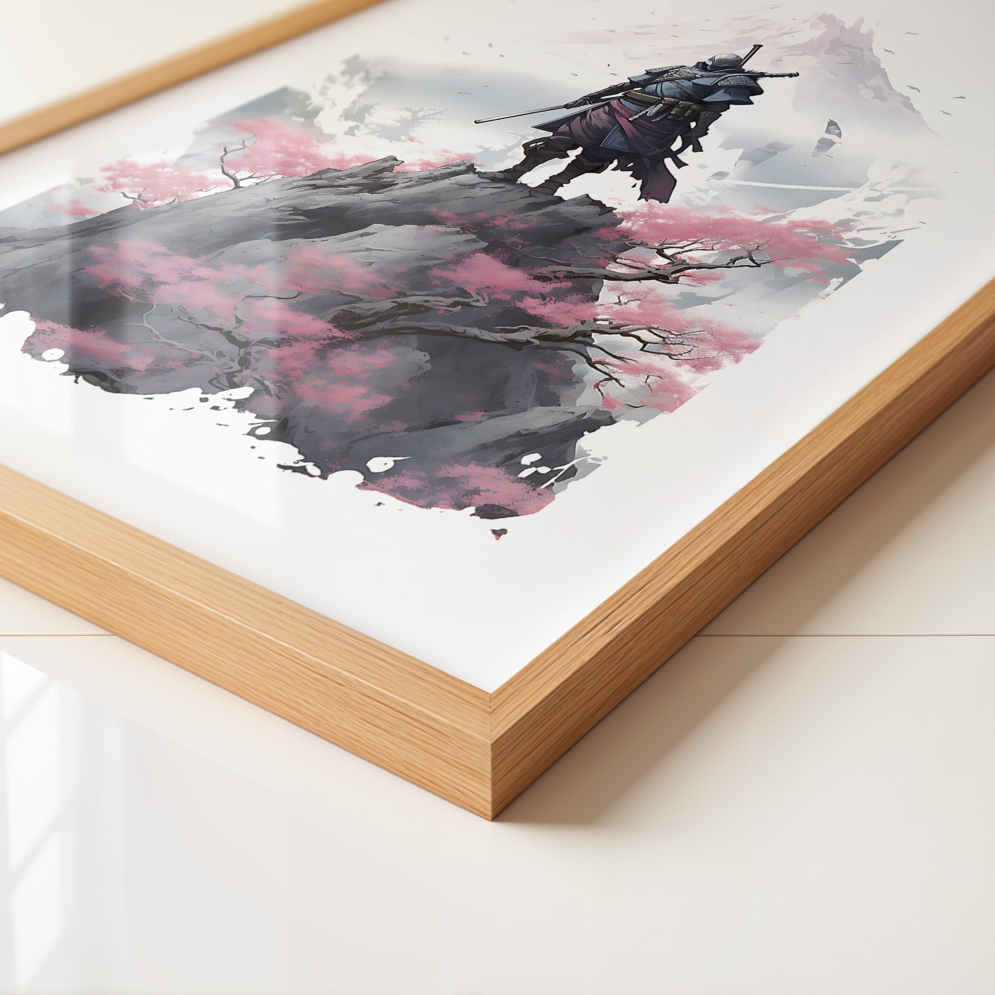 Samurai Berg Kirschblüte