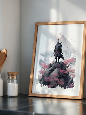 Samurai Berg Kirschblüte