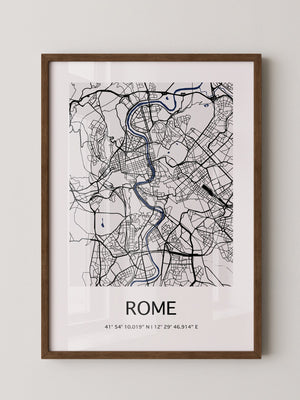 Rom Karte minimalistisch