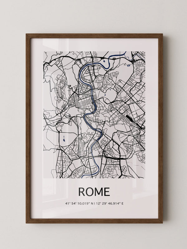 Rom Karte minimalistisch