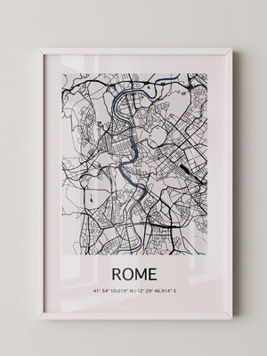 Rom Karte minimalistisch