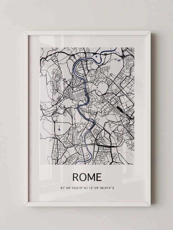Rom Karte minimalistisch