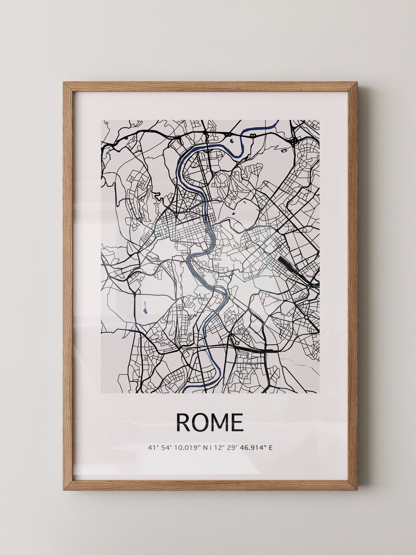 Rom Karte minimalistisch
