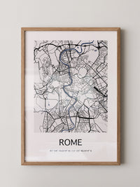 Rom Karte minimalistisch