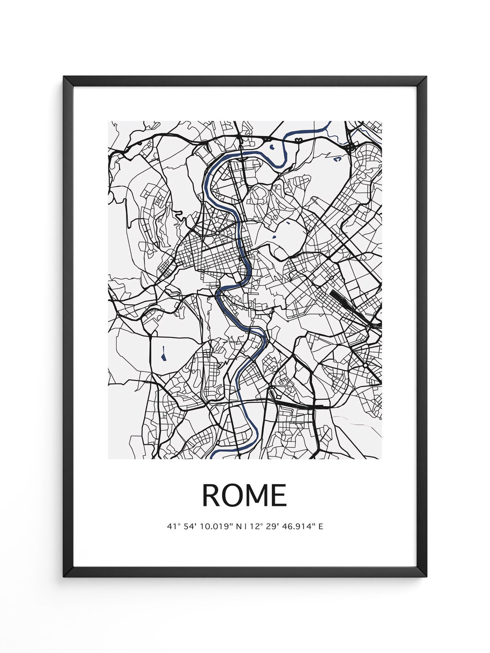 Rom Karte minimalistisch