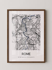Rom Karte minimalistisch