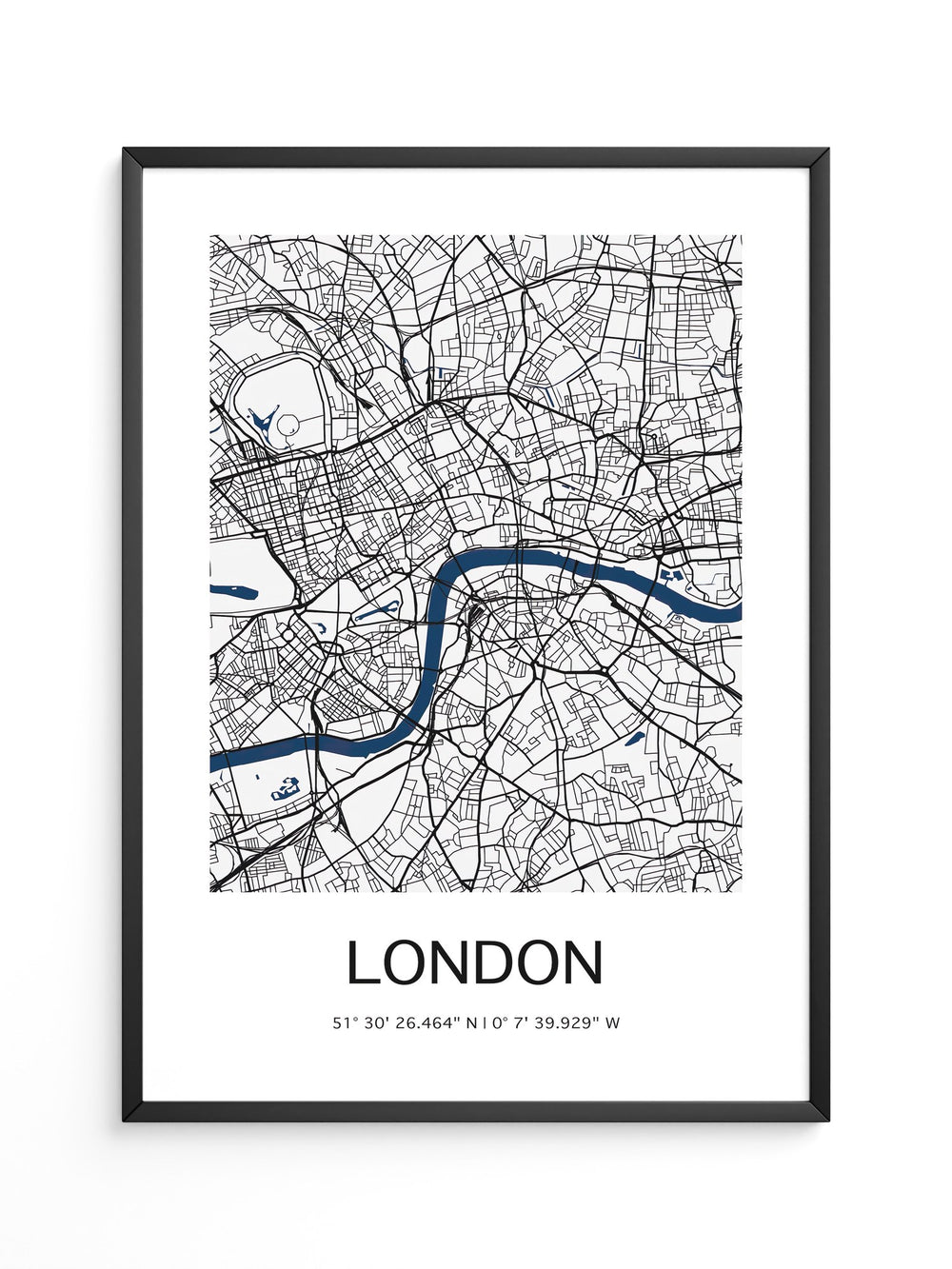 London Karte minimalistisch