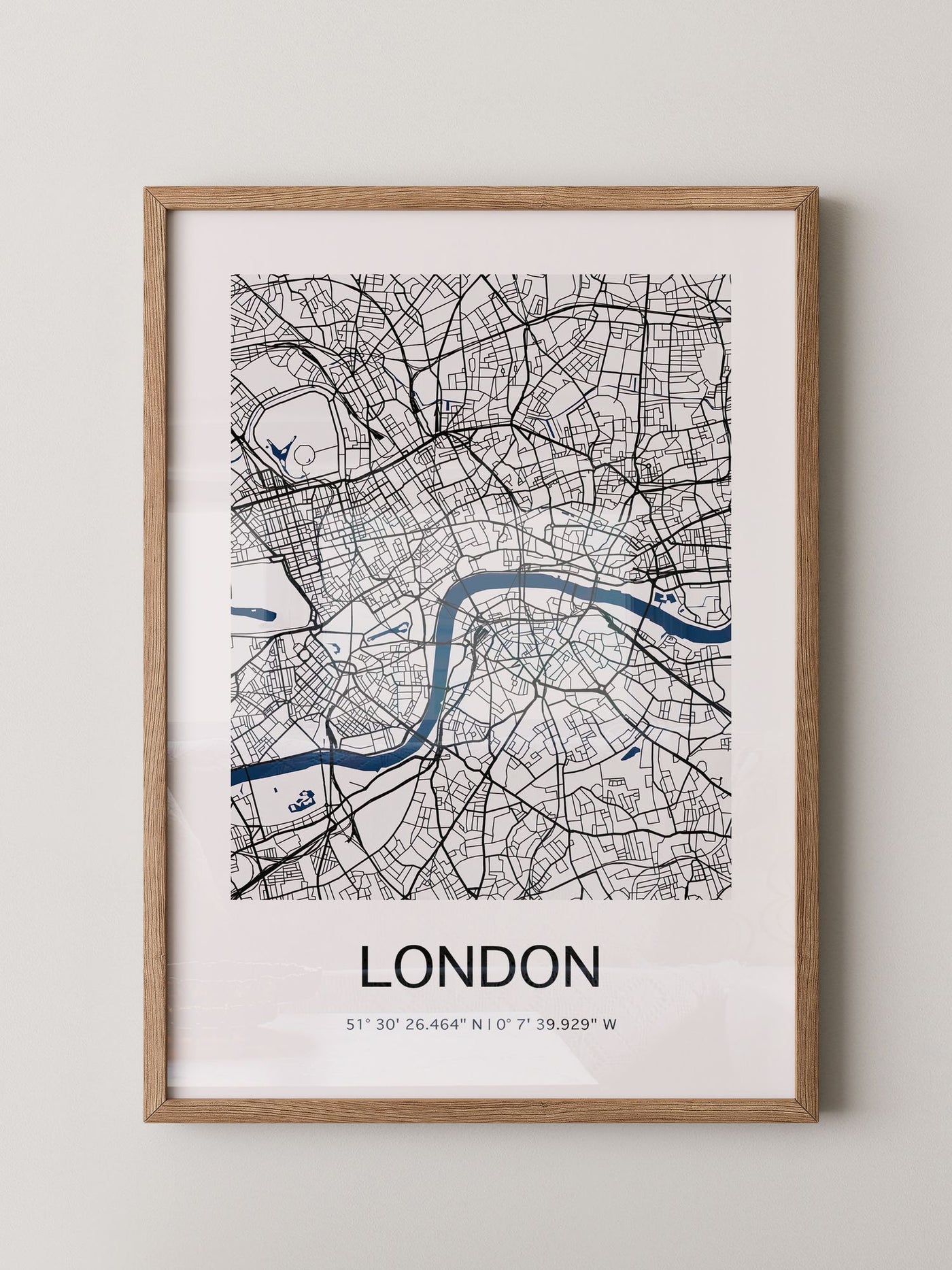 London Karte minimalistisch