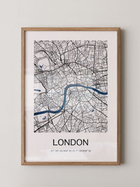 London Karte minimalistisch