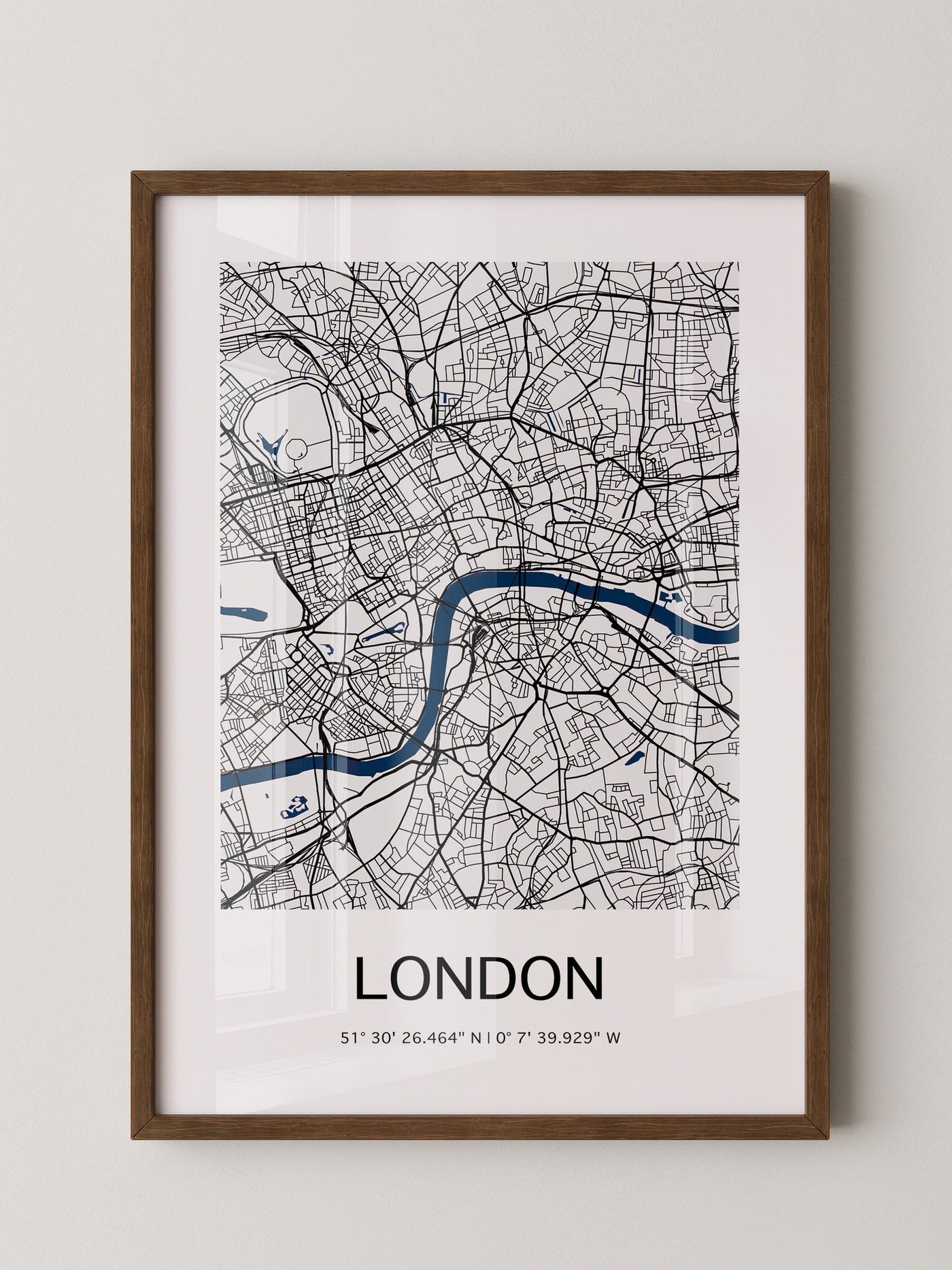 London Karte minimalistisch