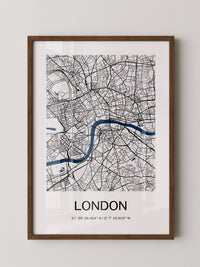 London Karte minimalistisch