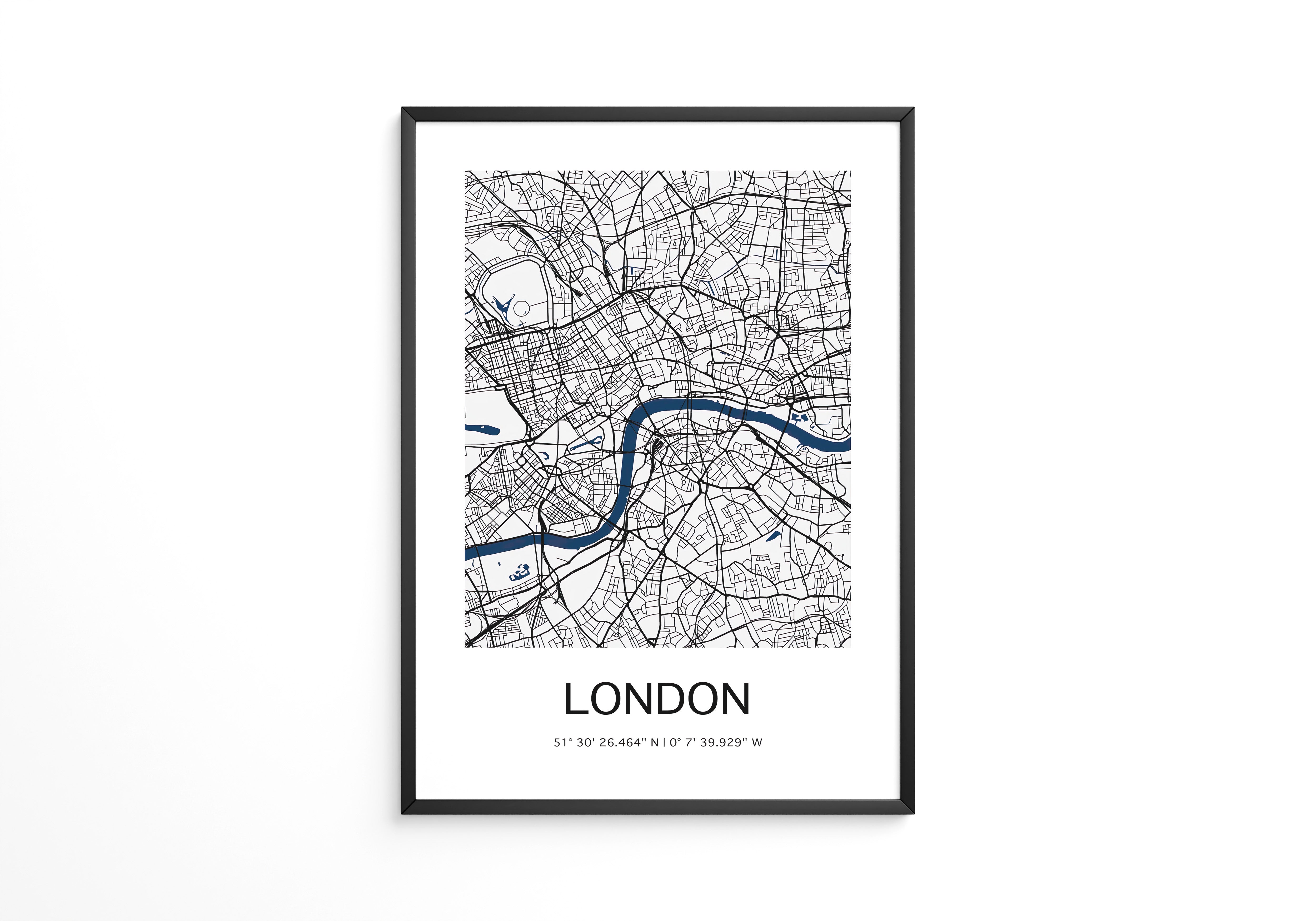 London Karte minimalistisch