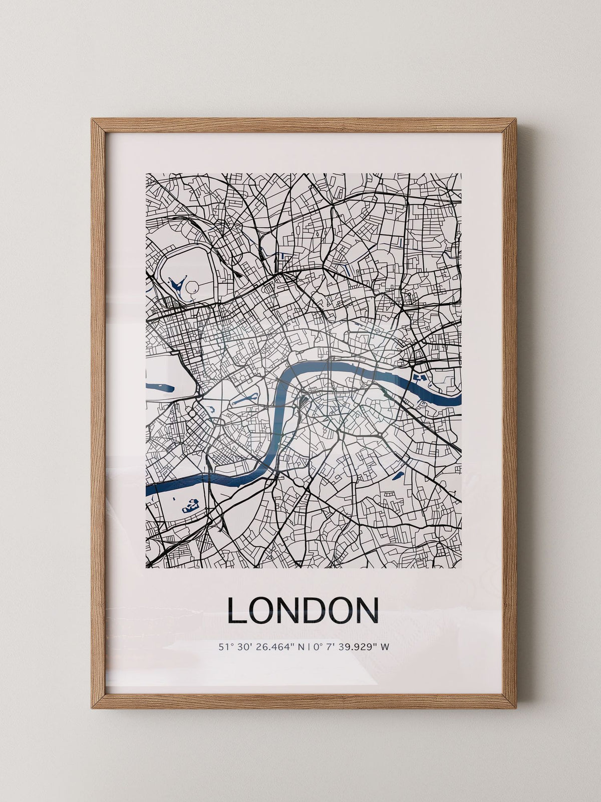 London Karte minimalistisch