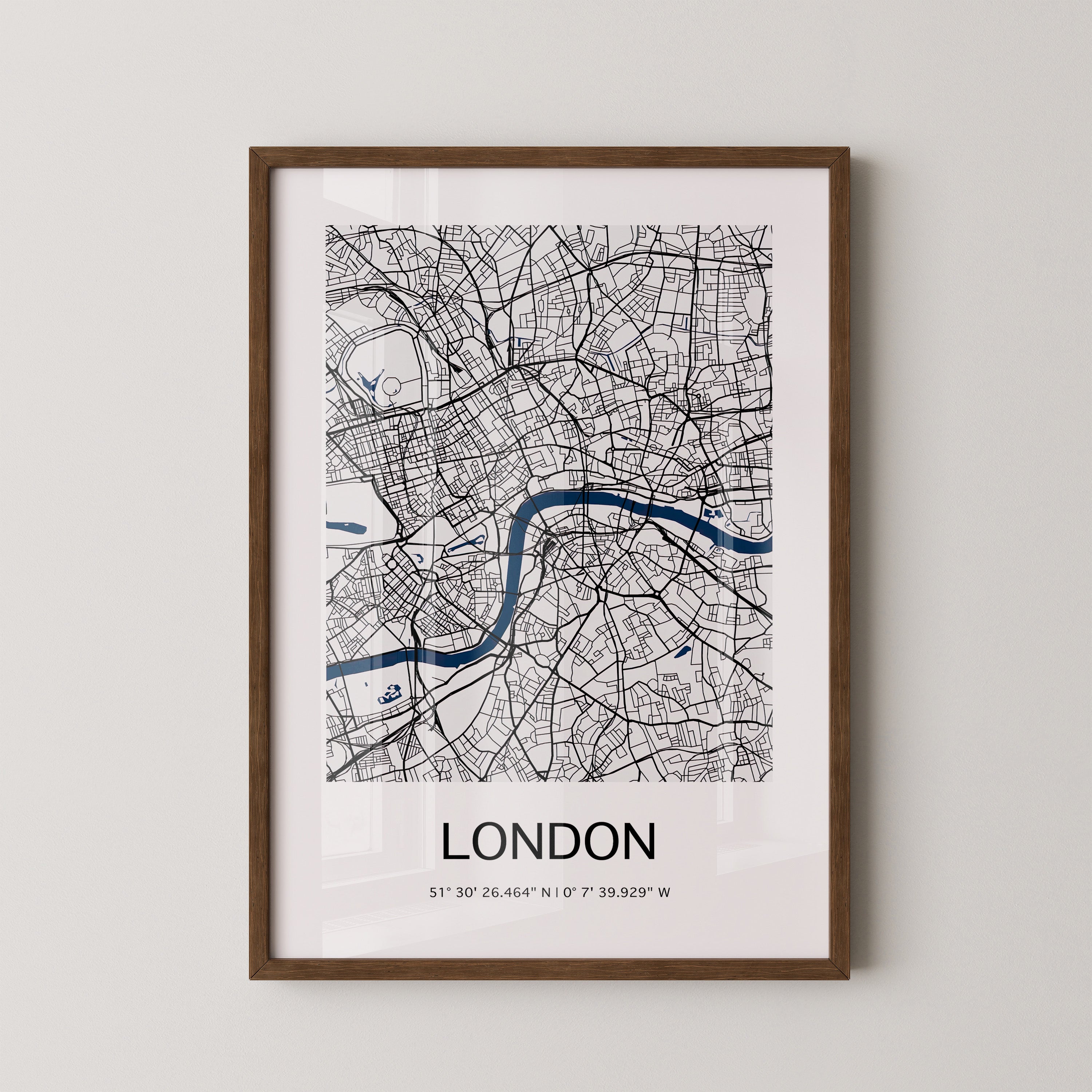 London Karte minimalistisch