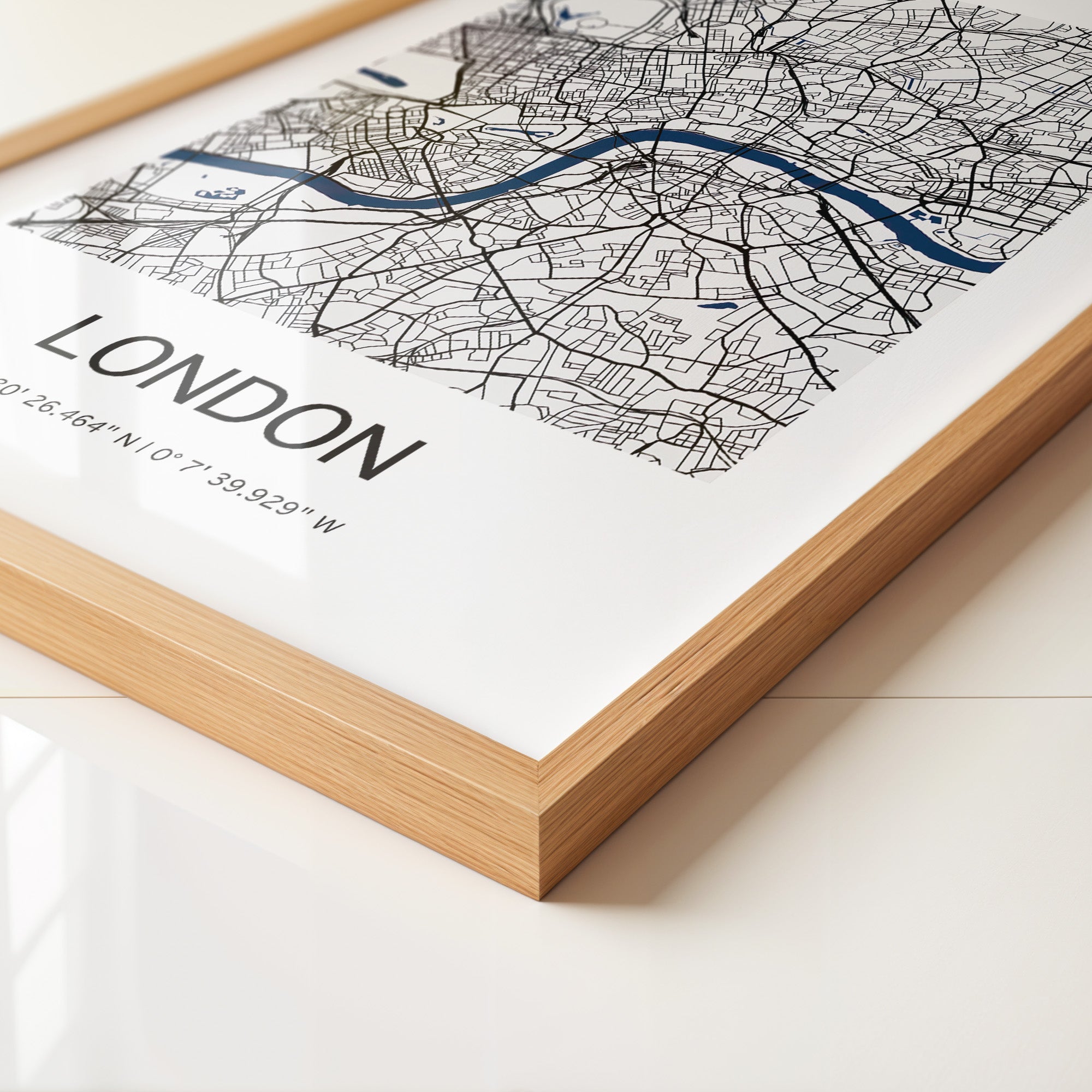 London Karte minimalistisch