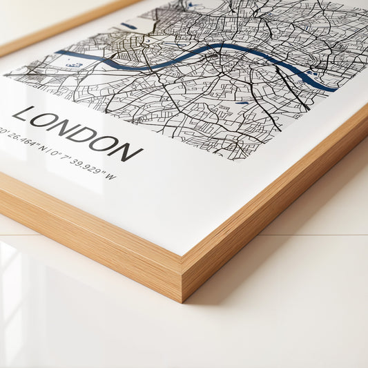 London Karte minimalistisch