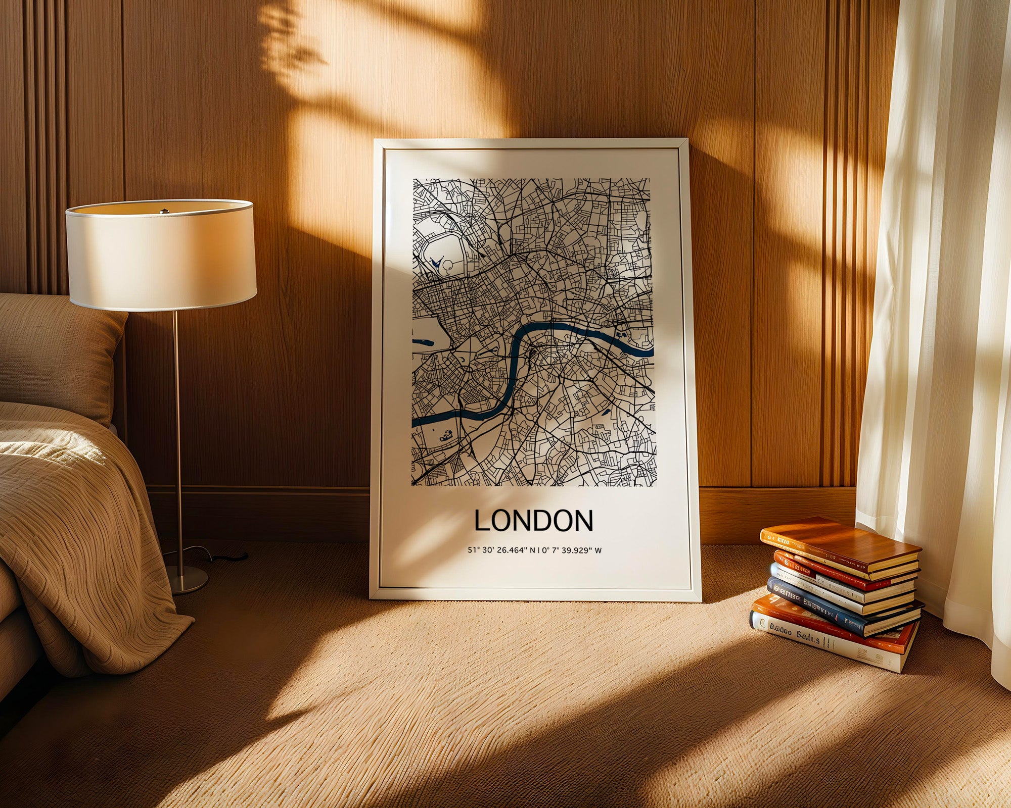 London Karte minimalistisch