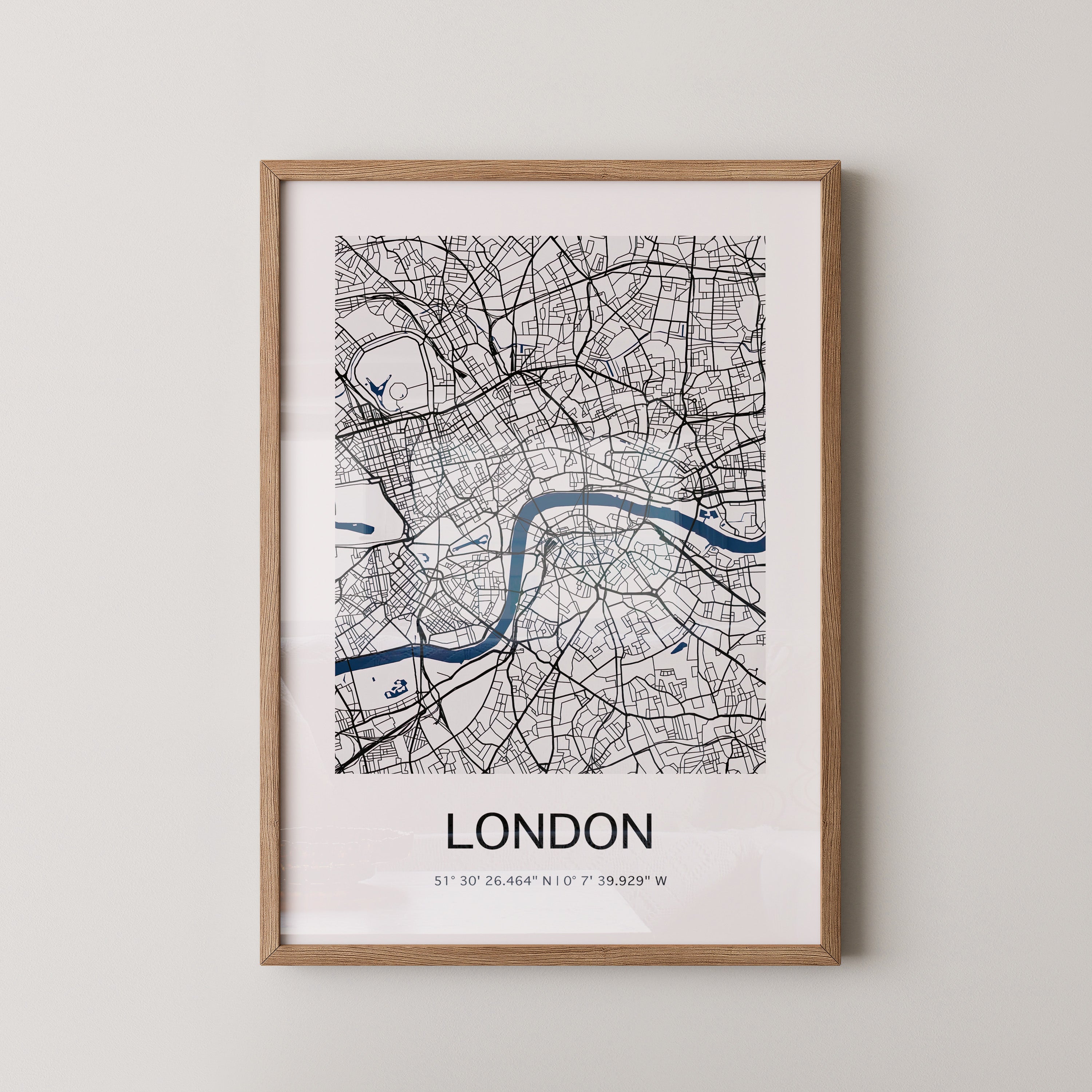 London Karte minimalistisch