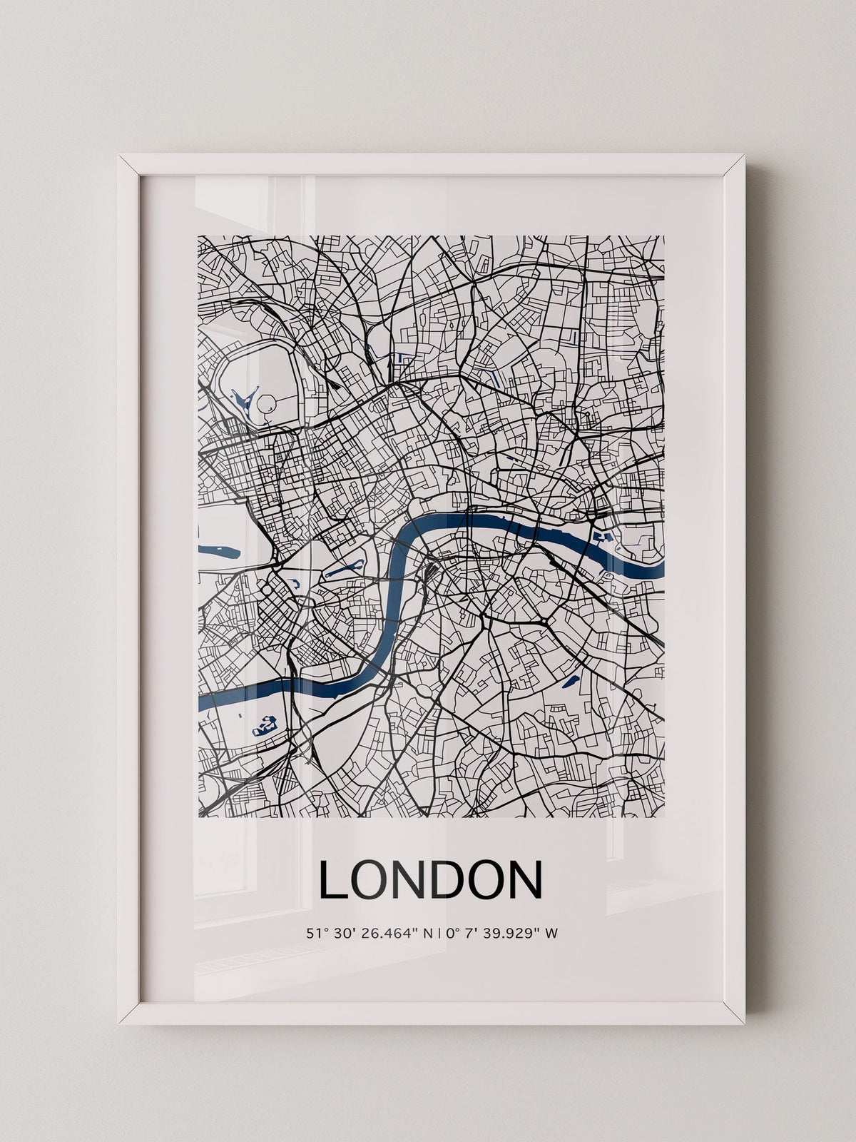 London Karte minimalistisch