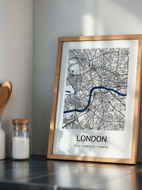 London Karte minimalistisch