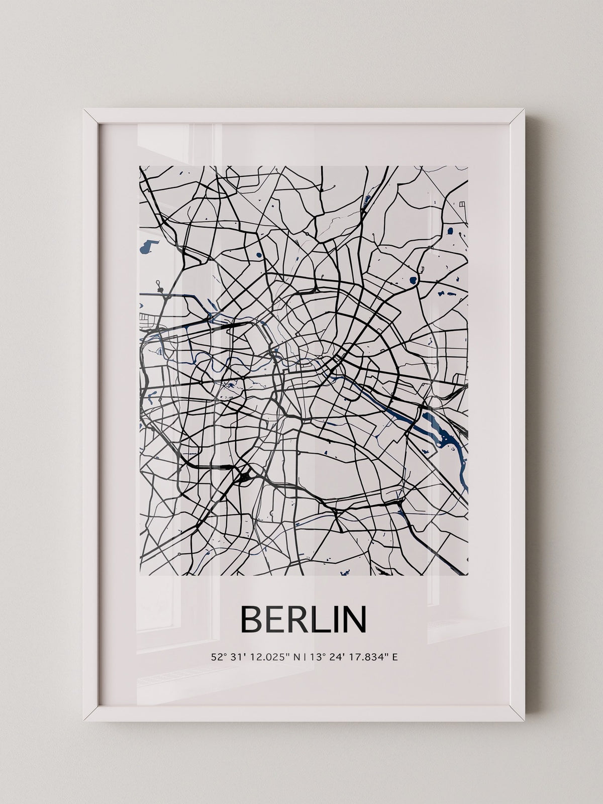 Berlin Stadtplan Schwarz Weiß