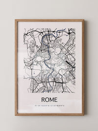 Rom Stadtplan minimalistisch
