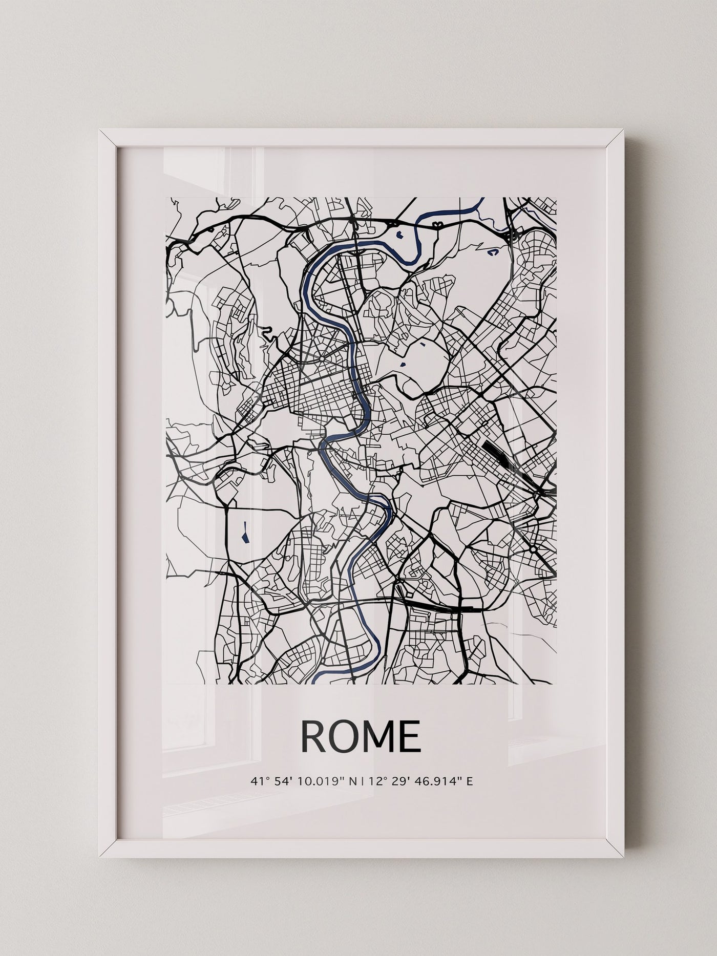 Rom Stadtplan minimalistisch