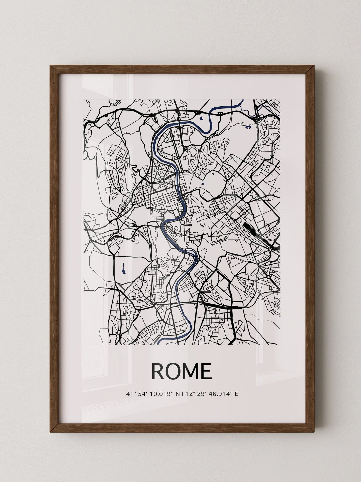 Rom Stadtplan minimalistisch