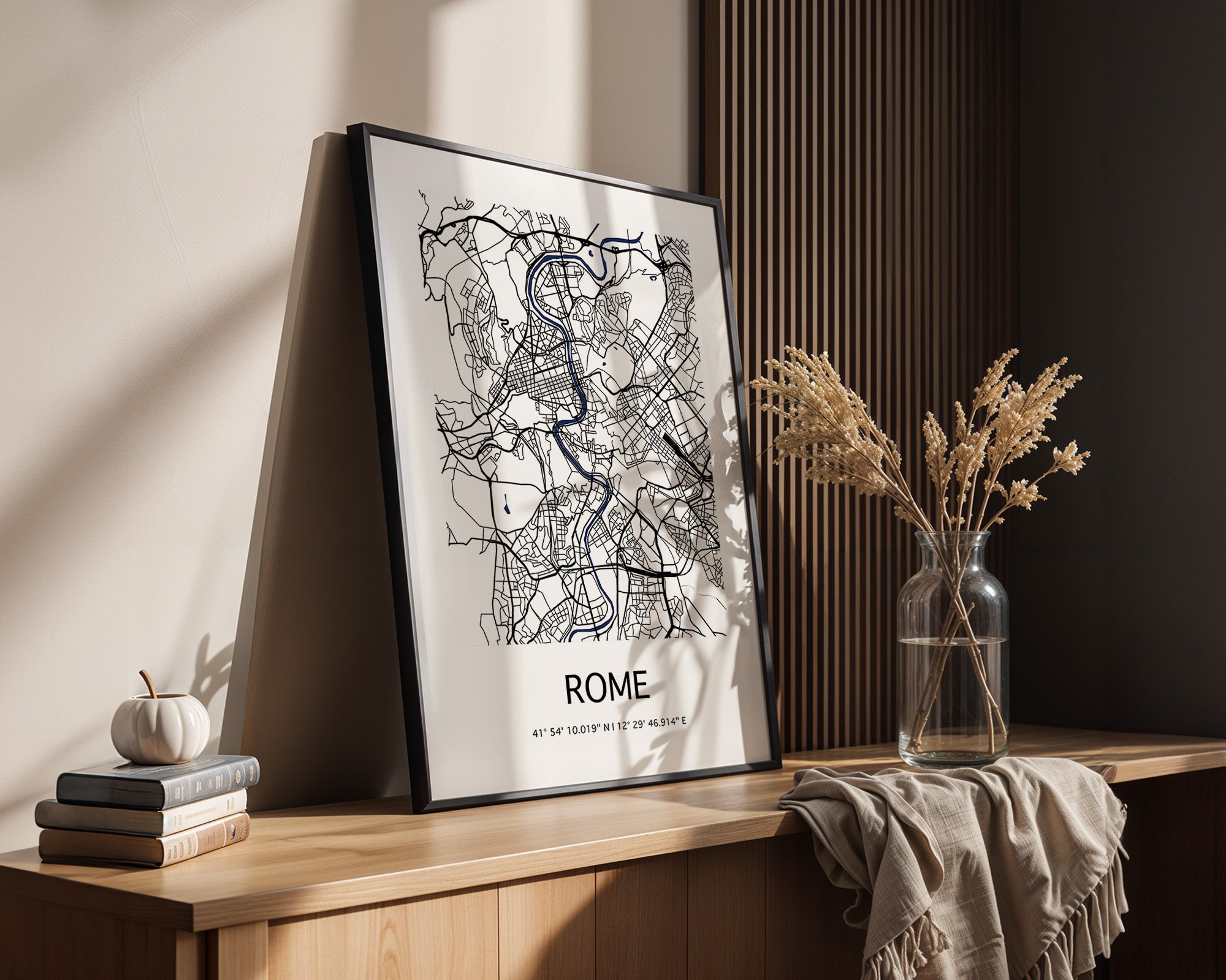 Rom Stadtplan minimalistisch