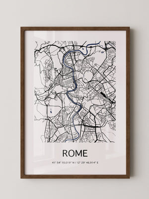 Rom Stadtplan minimalistisch