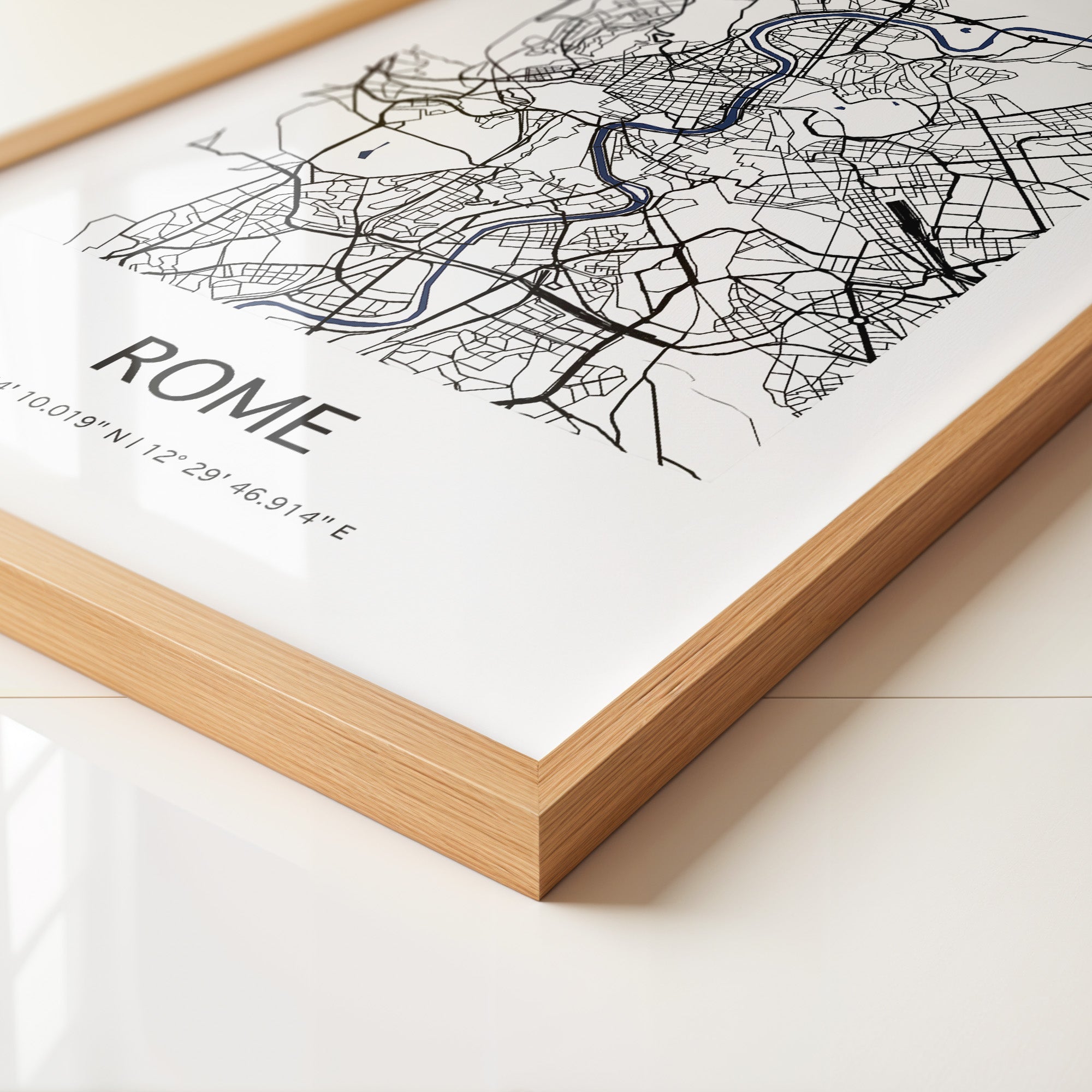 Rom Stadtplan minimalistisch