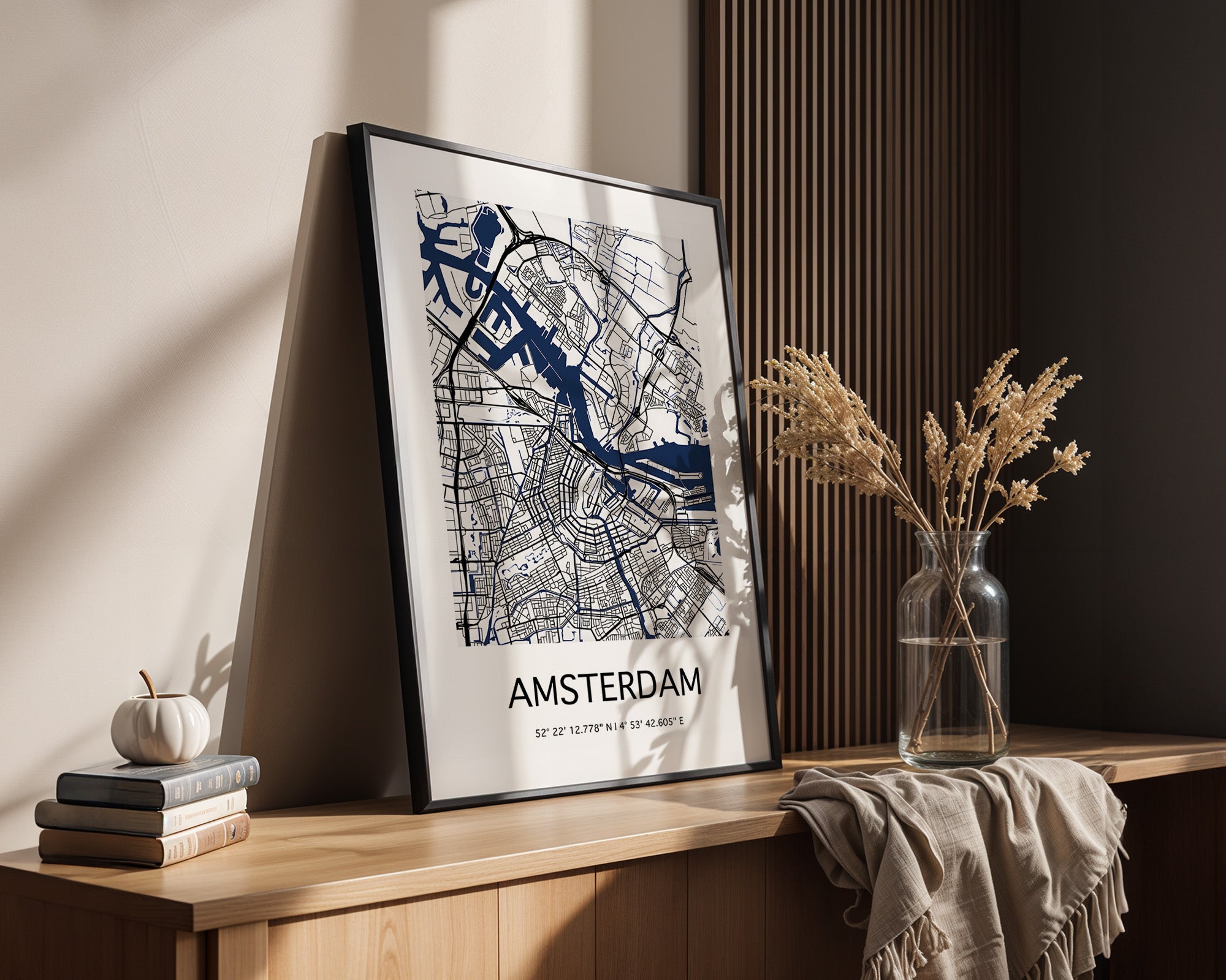 Amsterdam Stadtplan minimalistisch