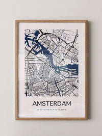 Amsterdam Stadtplan minimalistisch