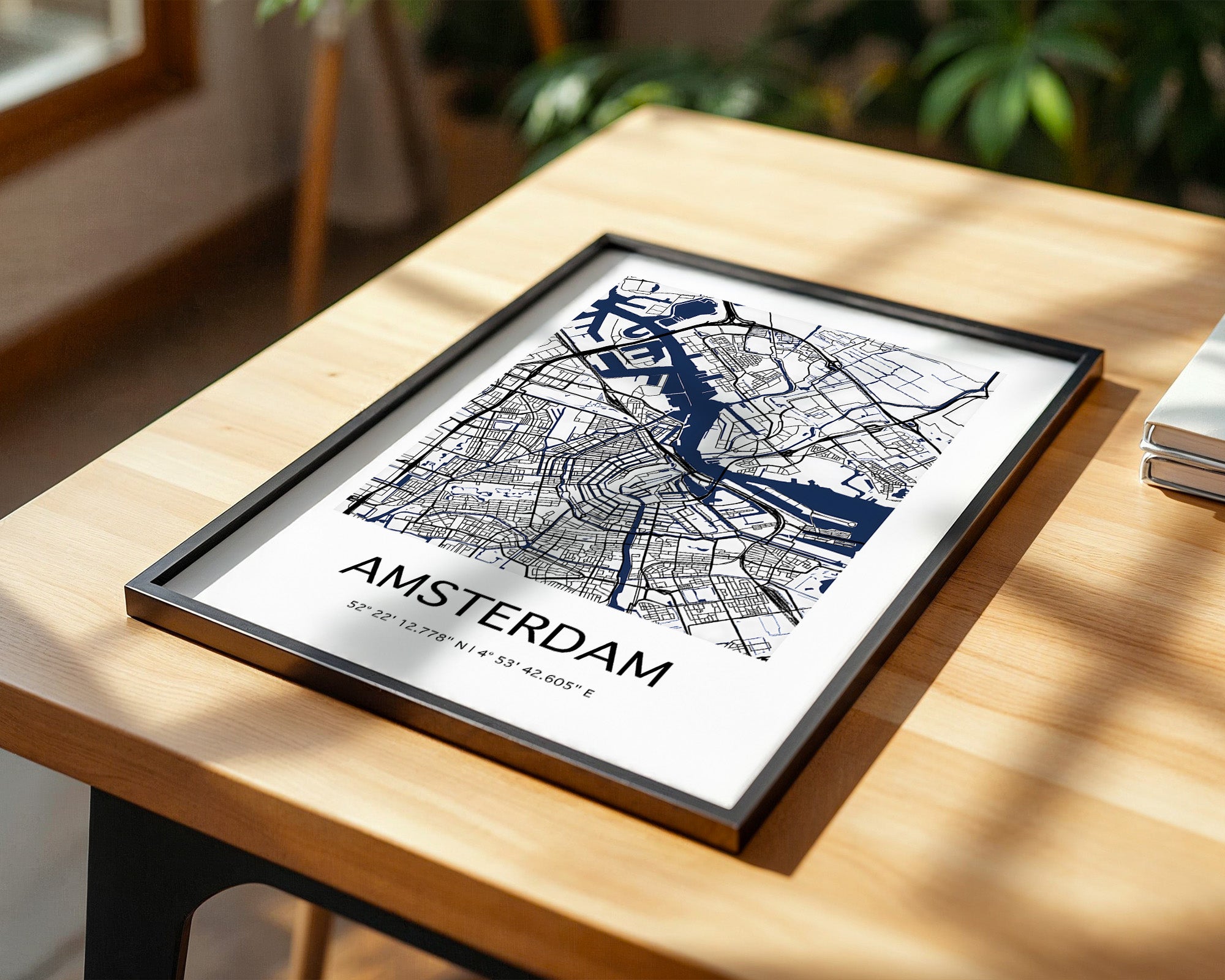 Amsterdam Stadtplan minimalistisch