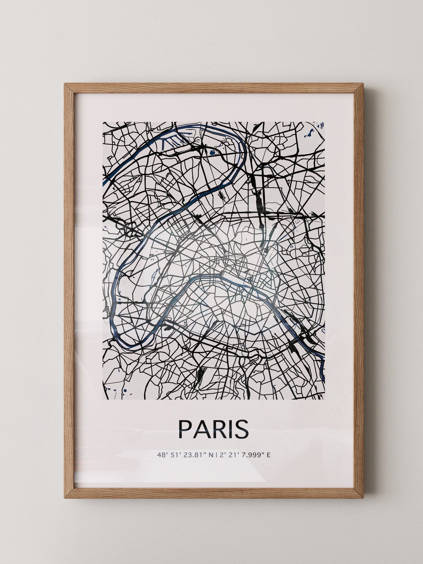 Paris Karte minimalistisch