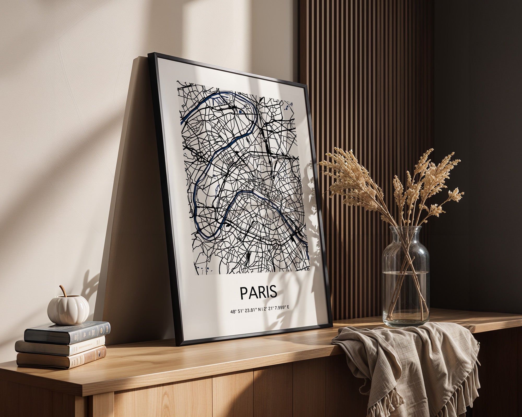 Paris Karte minimalistisch
