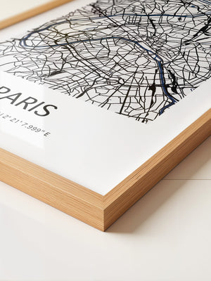 Paris Karte minimalistisch