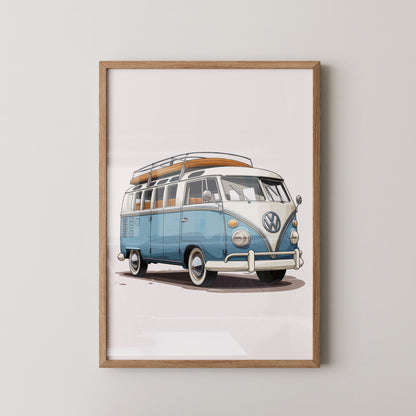 Vintage Bulli Retro Stil
