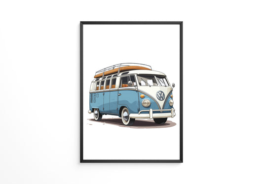 Vintage Bulli Retro Stil