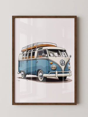 Vintage Bulli Retro Stil