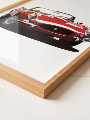 Klassischer Roadster rot Retro
