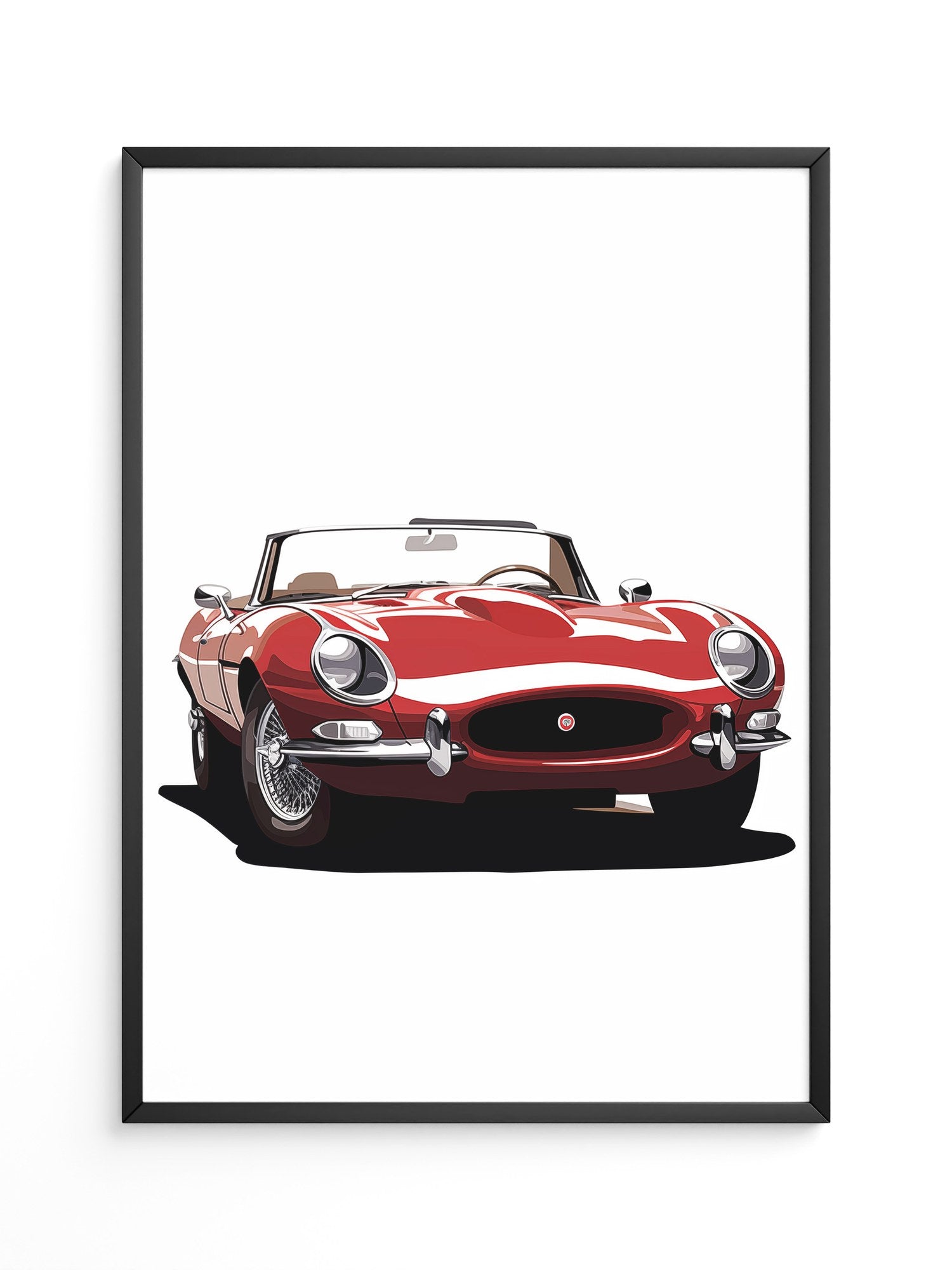 Klassischer Roadster rot Retro