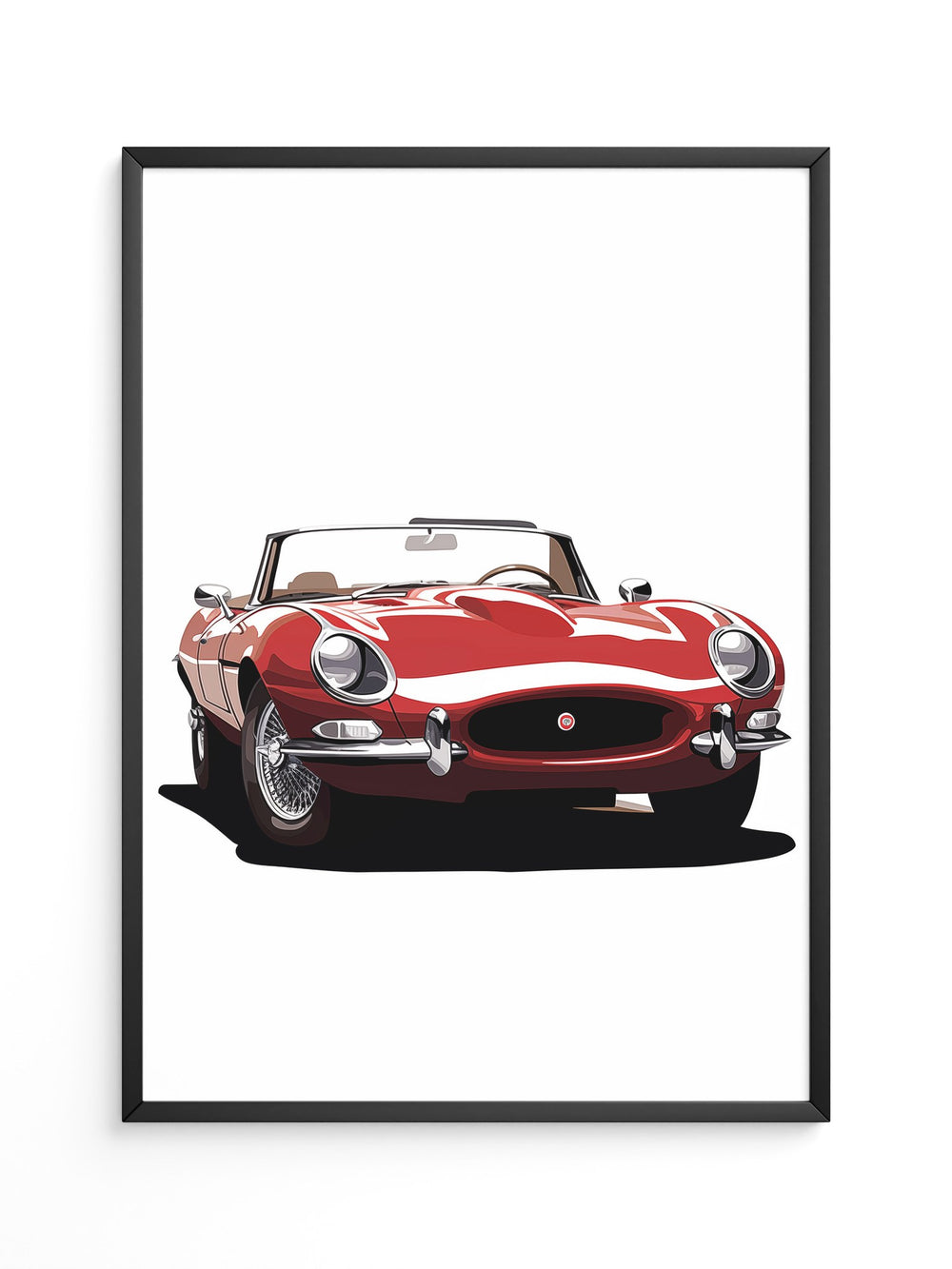 Klassischer Roadster rot Retro