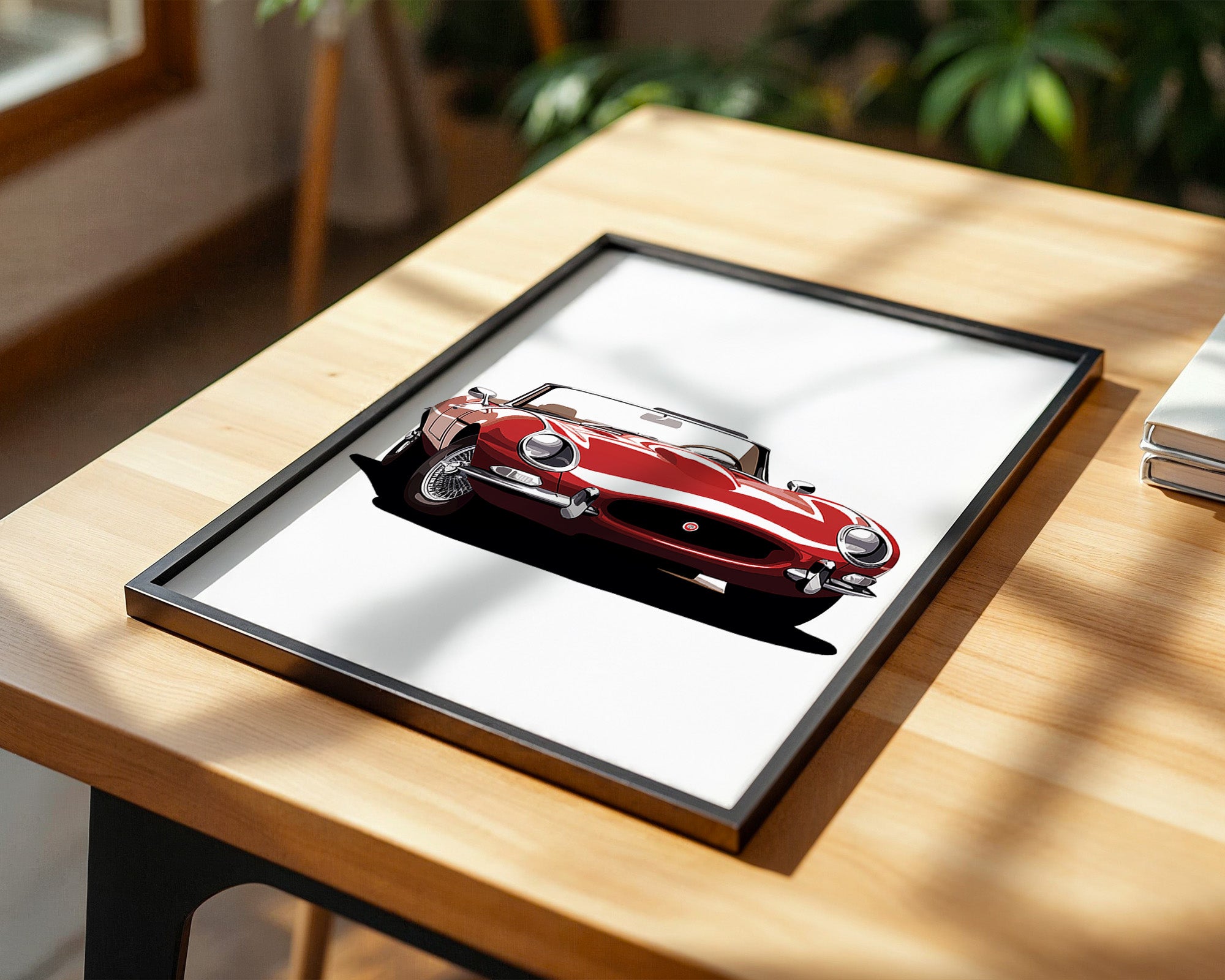 Klassischer Roadster rot Retro