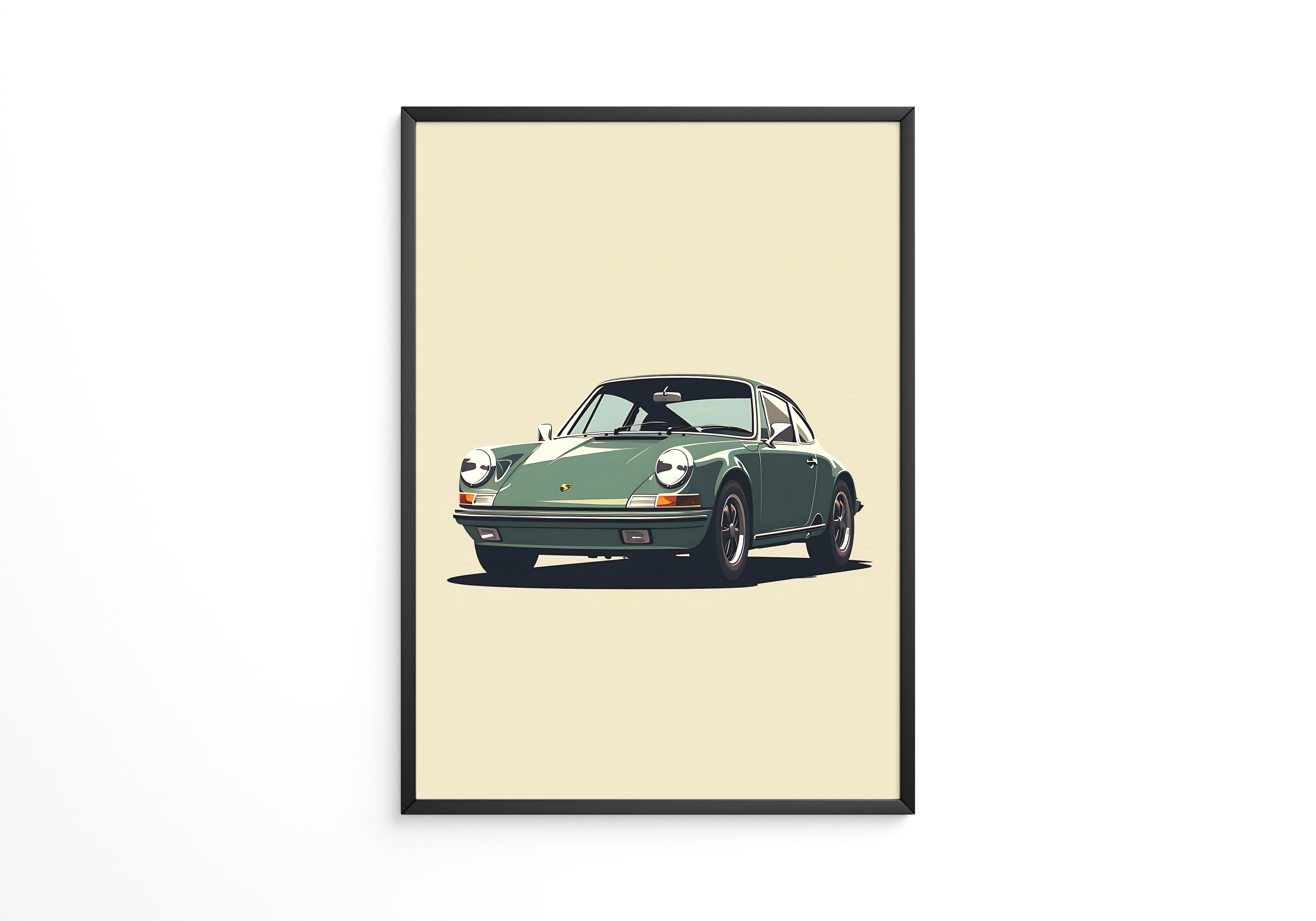 Porsche 911 Grün Retro-Design