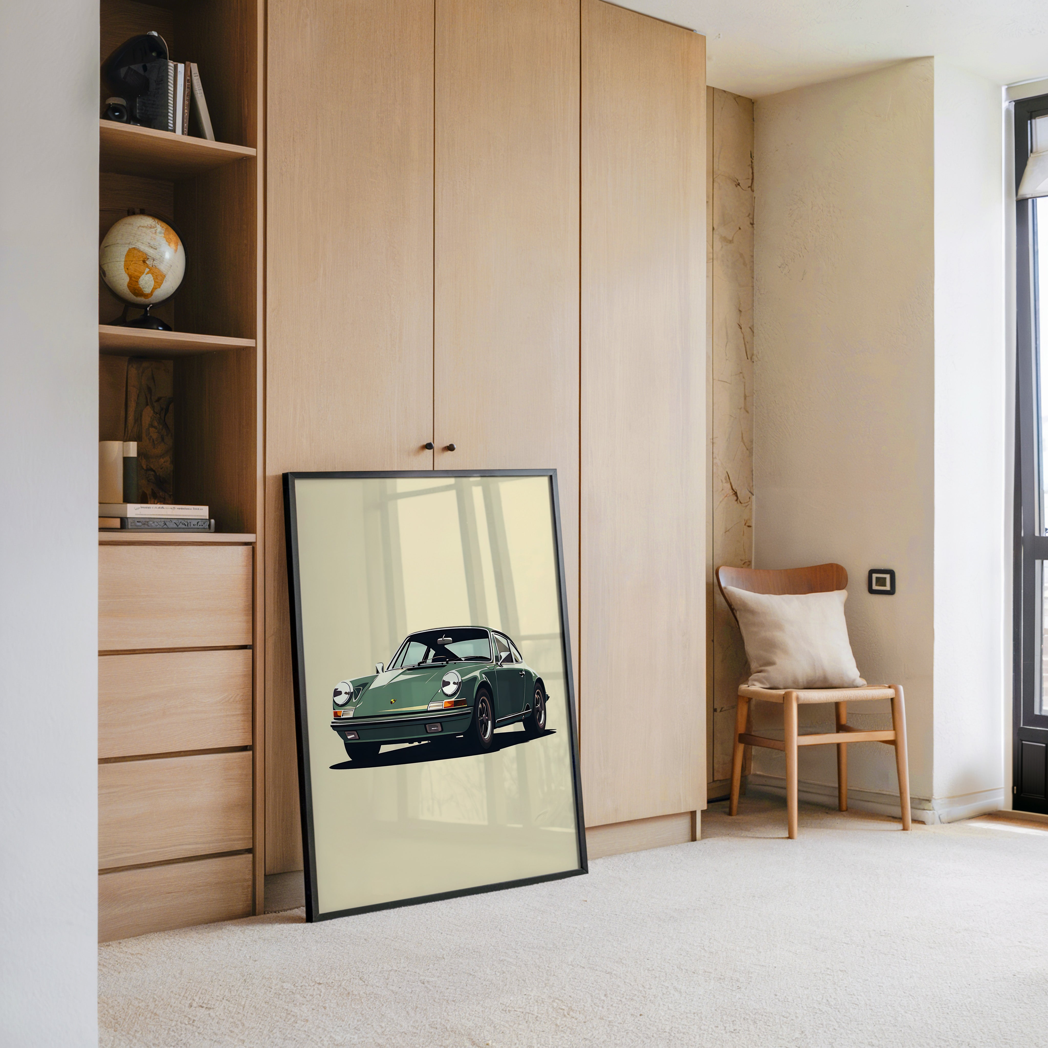 Porsche 911 Grün Retro-Design